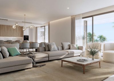 Soul Marbella Sunlife Living room and kitchen - Lunde & Nieto