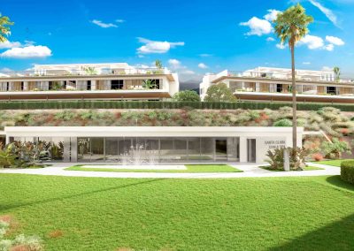 Santa Clara Homes exterior gym and spa - Lunde & Nieto