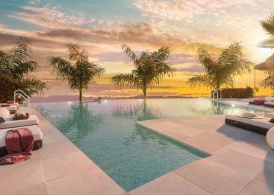 Pool with palms - Lunde & Nieto
