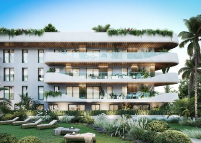 Salvia apartments front view - Lunde & Nieto