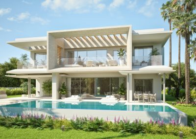 Villa Pollock front view - Lunde & Nieto