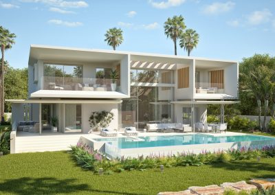 Villa Monet front view - Lunde & Nieto